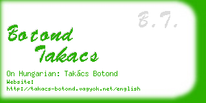 botond takacs business card