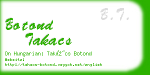 botond takacs business card